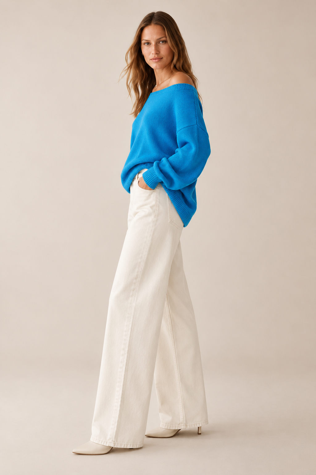 Kayık Yaka Basic Bluz