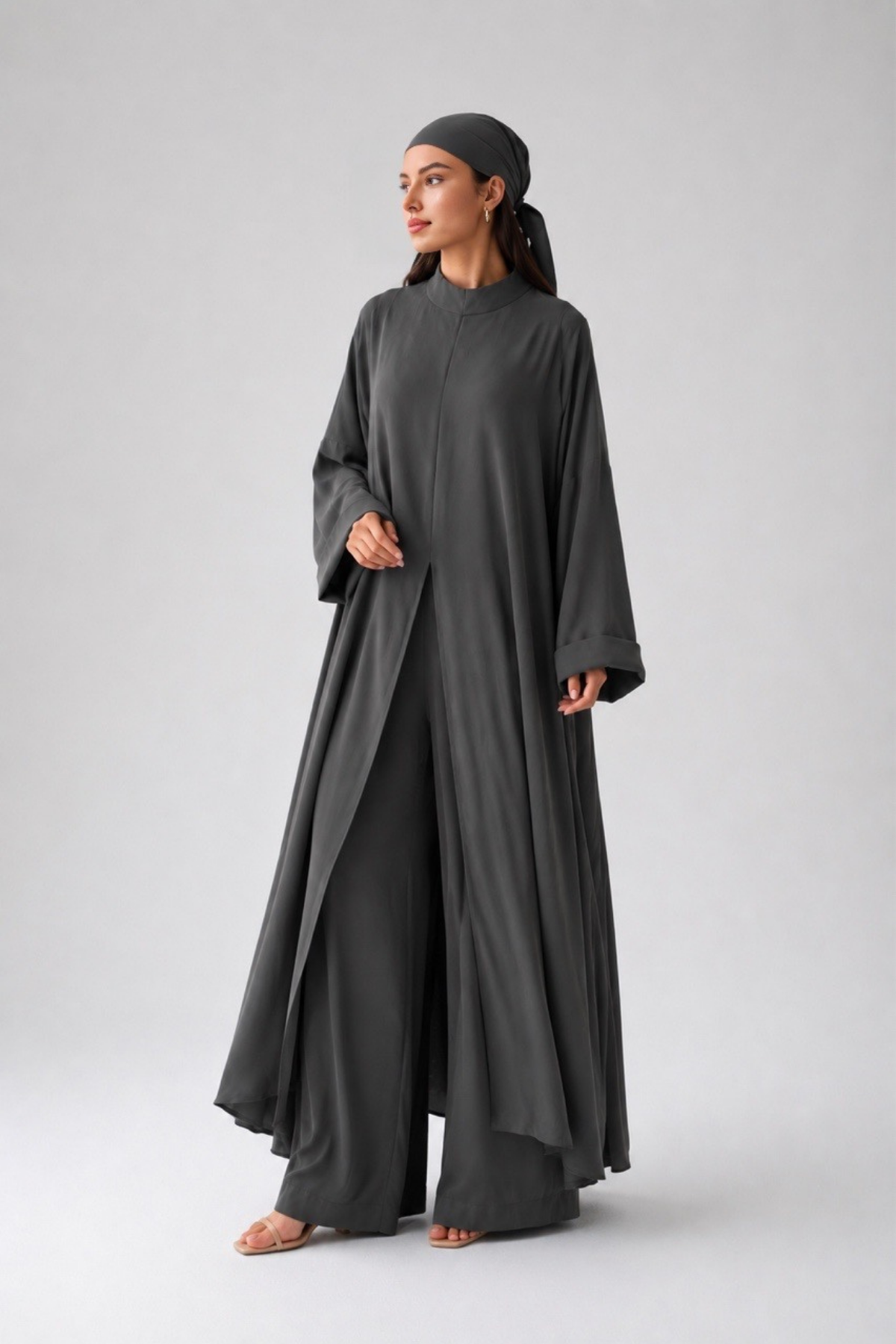 Kadın Bandana Detaylı Kimono Pantolon Takım