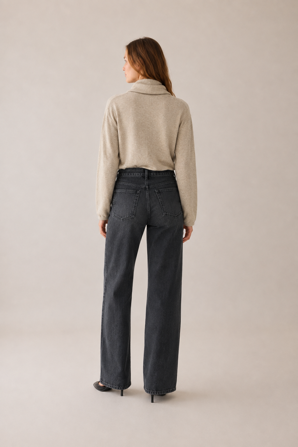Bordo V Yaka Şal Detaylı Oversize Hırka
