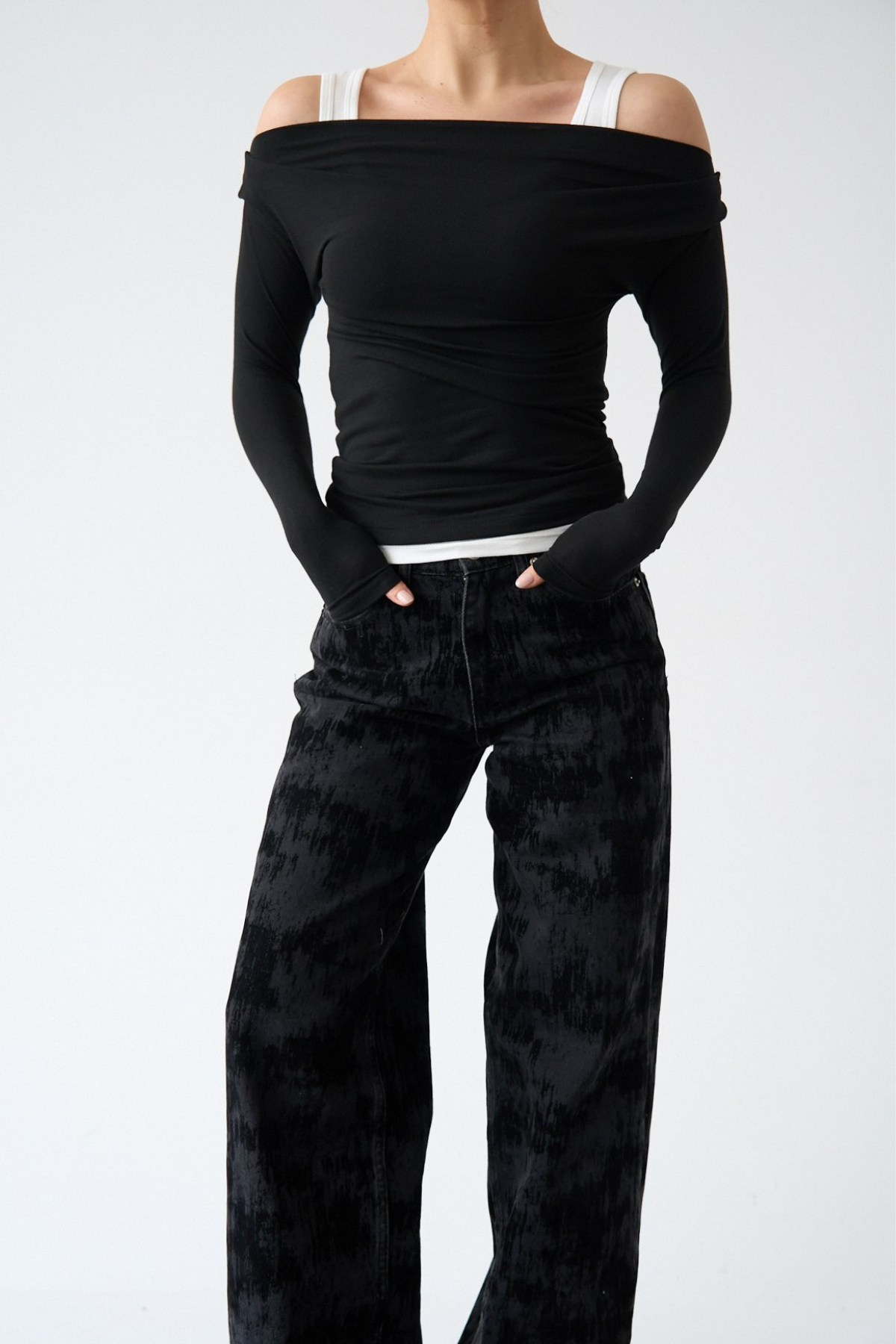 Kadın Çift Katman Askılı Bluz