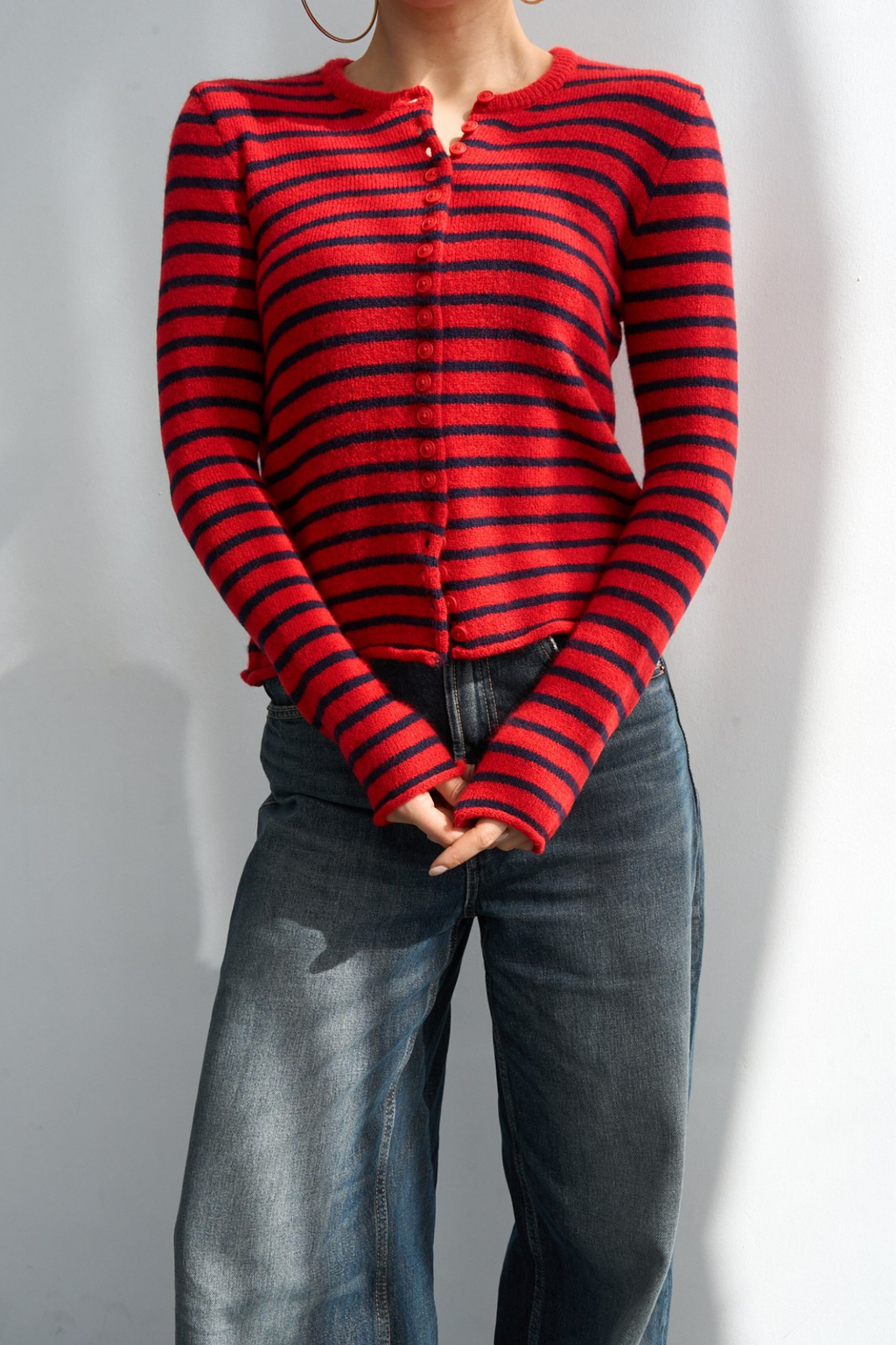 Kadın Bisiklet Yaka Düğmeli Mevsimlik Basic Hırka