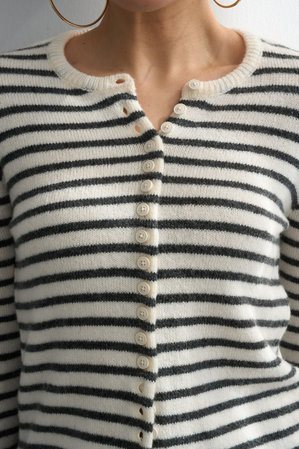 Kadın Bisiklet Yaka Düğmeli Mevsimlik Basic Hırka