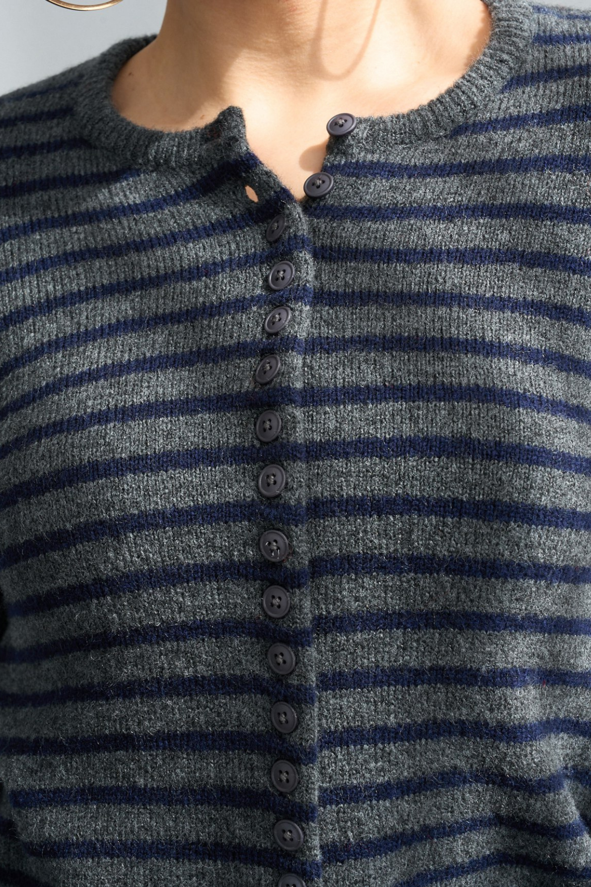 Kadın Bisiklet Yaka Düğmeli Mevsimlik Basic Hırka