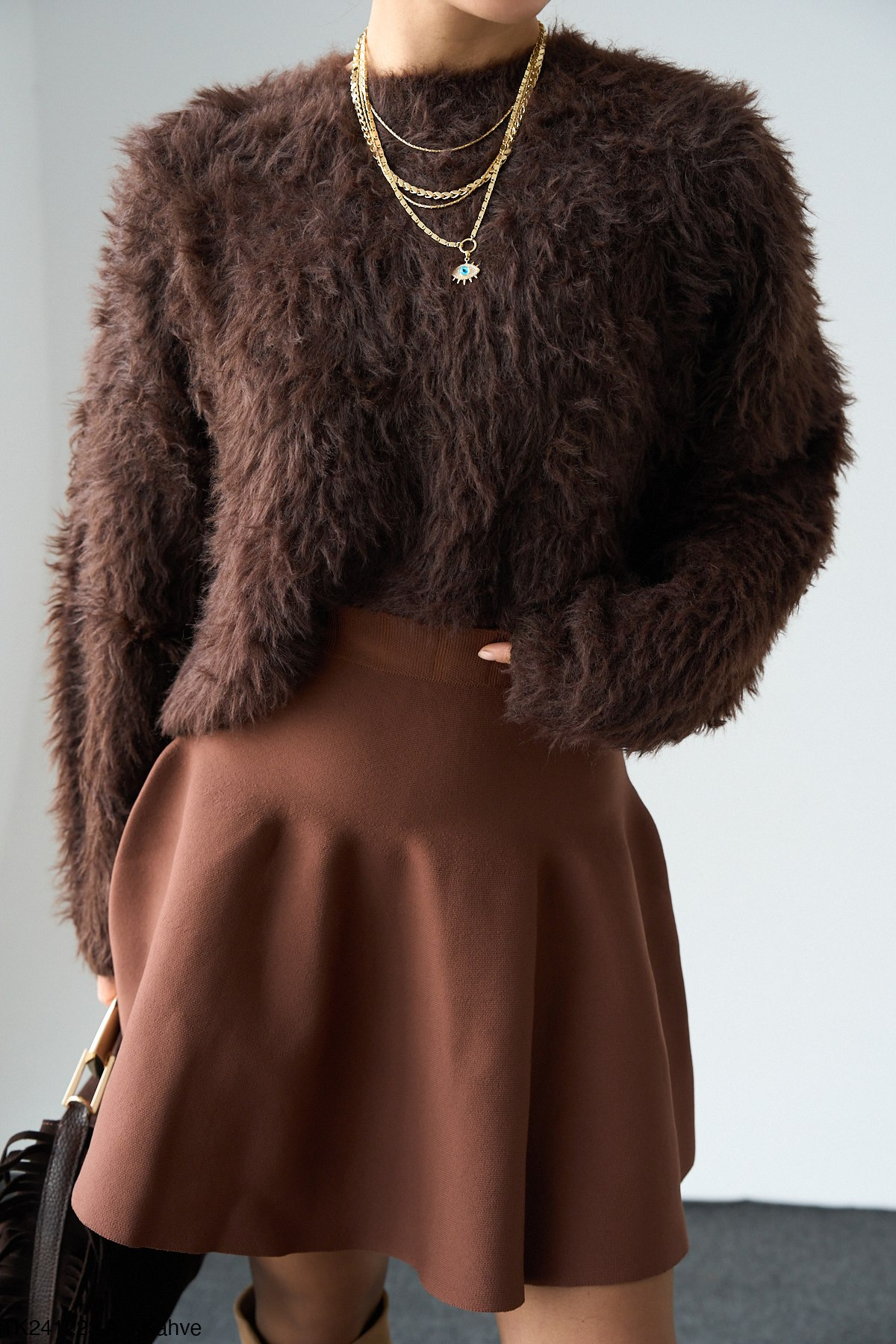 Kadın Volanlı Mini Etek