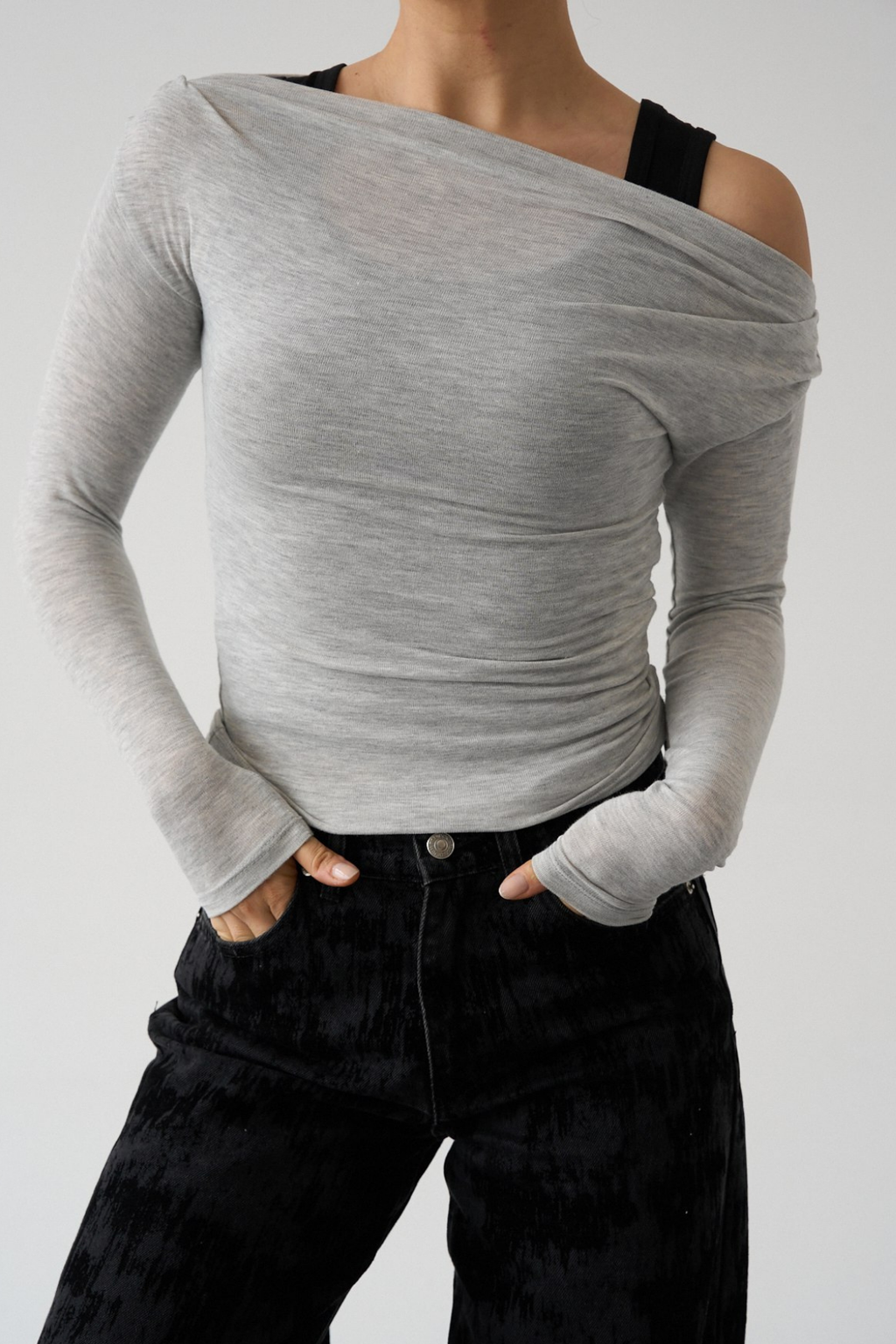 Kadın Çift Katman Askılı Bluz