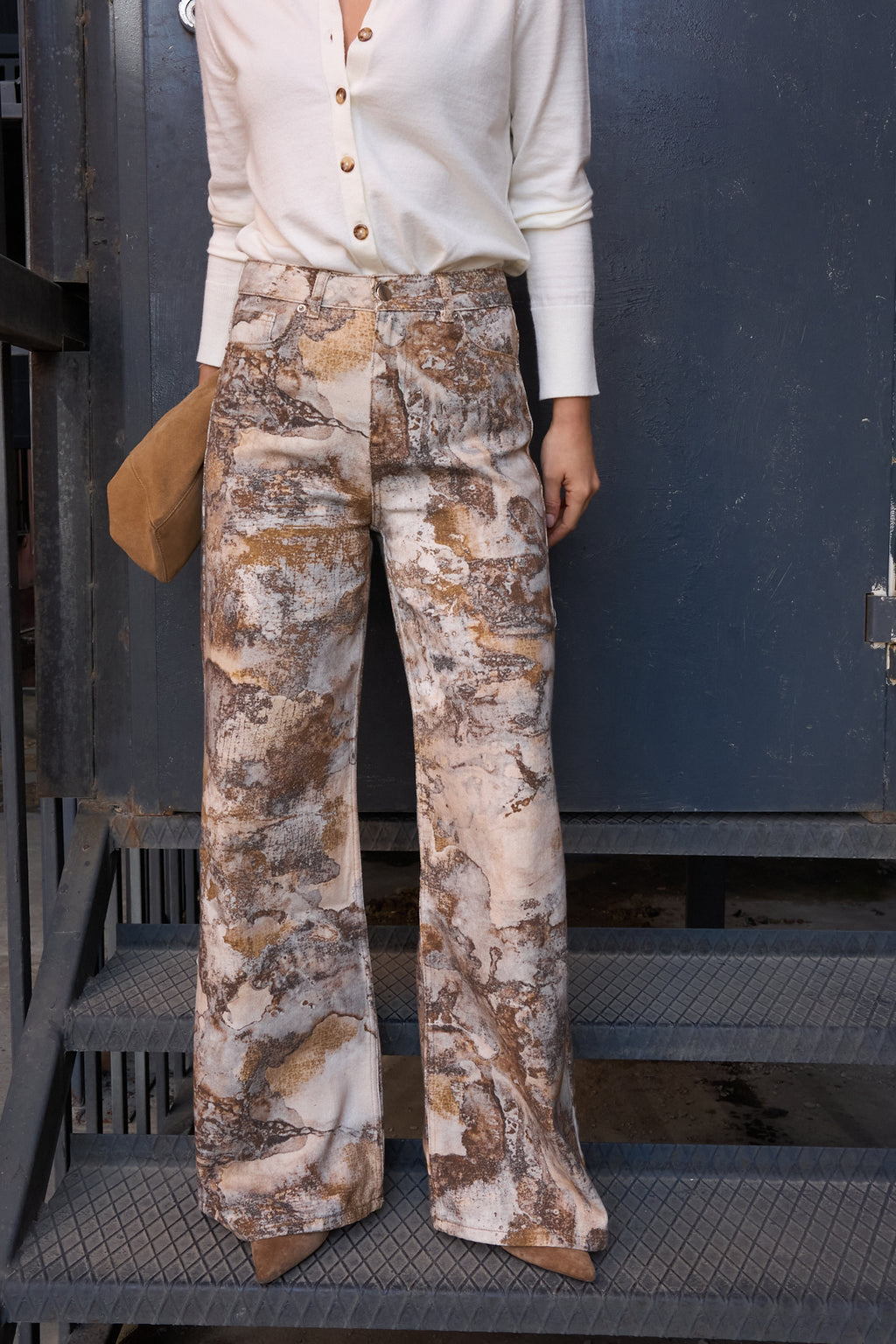 Kadın Desenli Baggy Pantolon