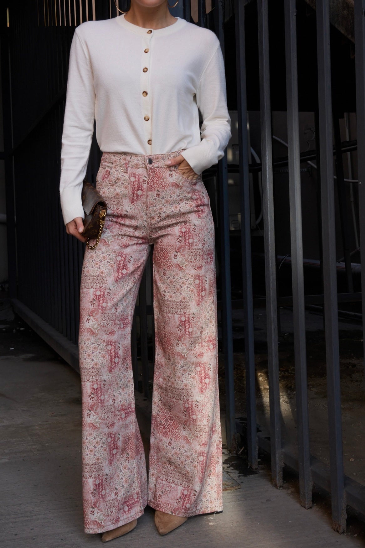 Kadın Desenli Baggy Pantolon