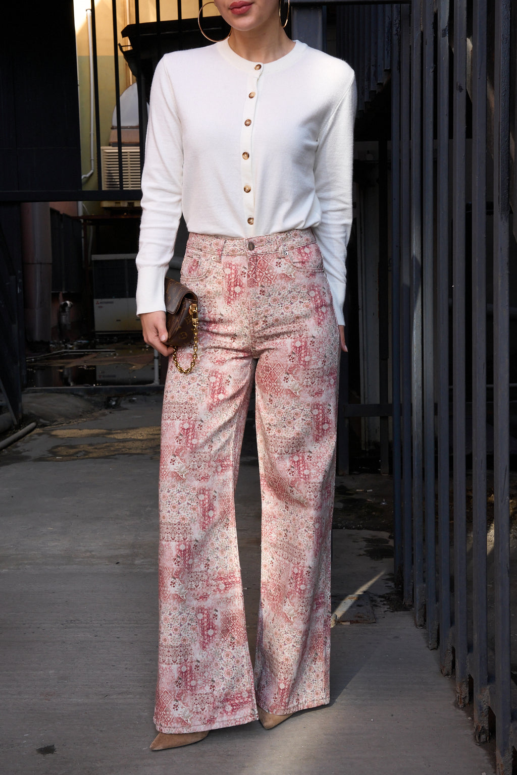 Kadın Desenli Baggy Pantolon