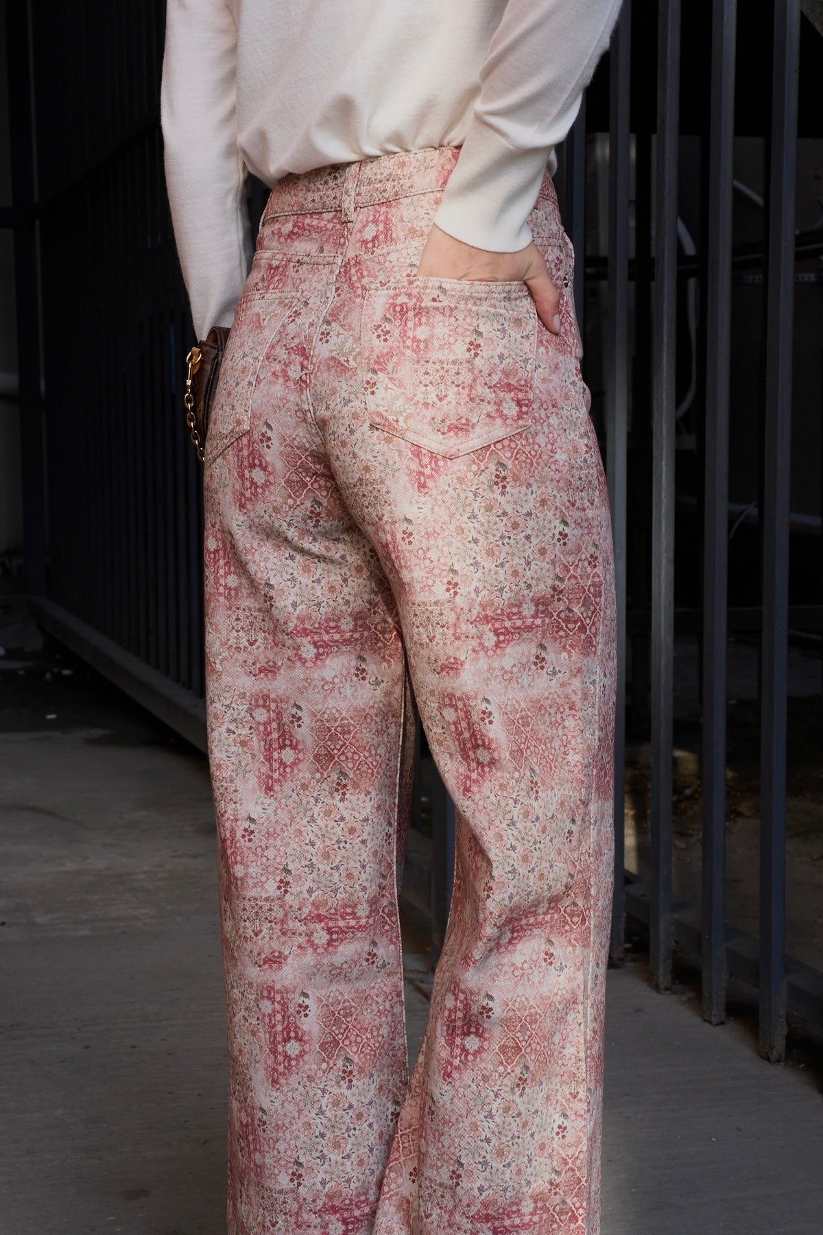 Kadın Desenli Baggy Pantolon