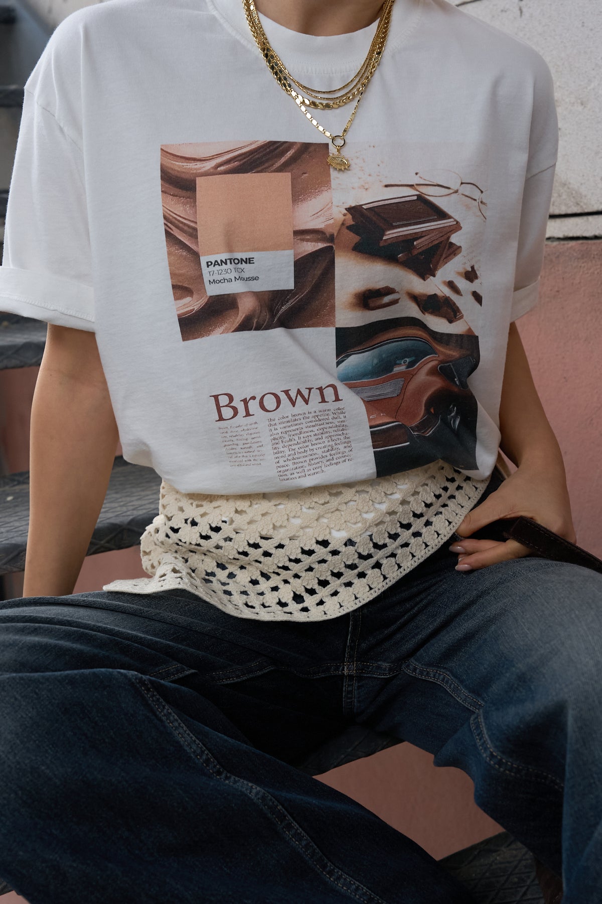 Kadın Krem Örgü Bağlama Detaylı Aksesuar Bandana Pareo