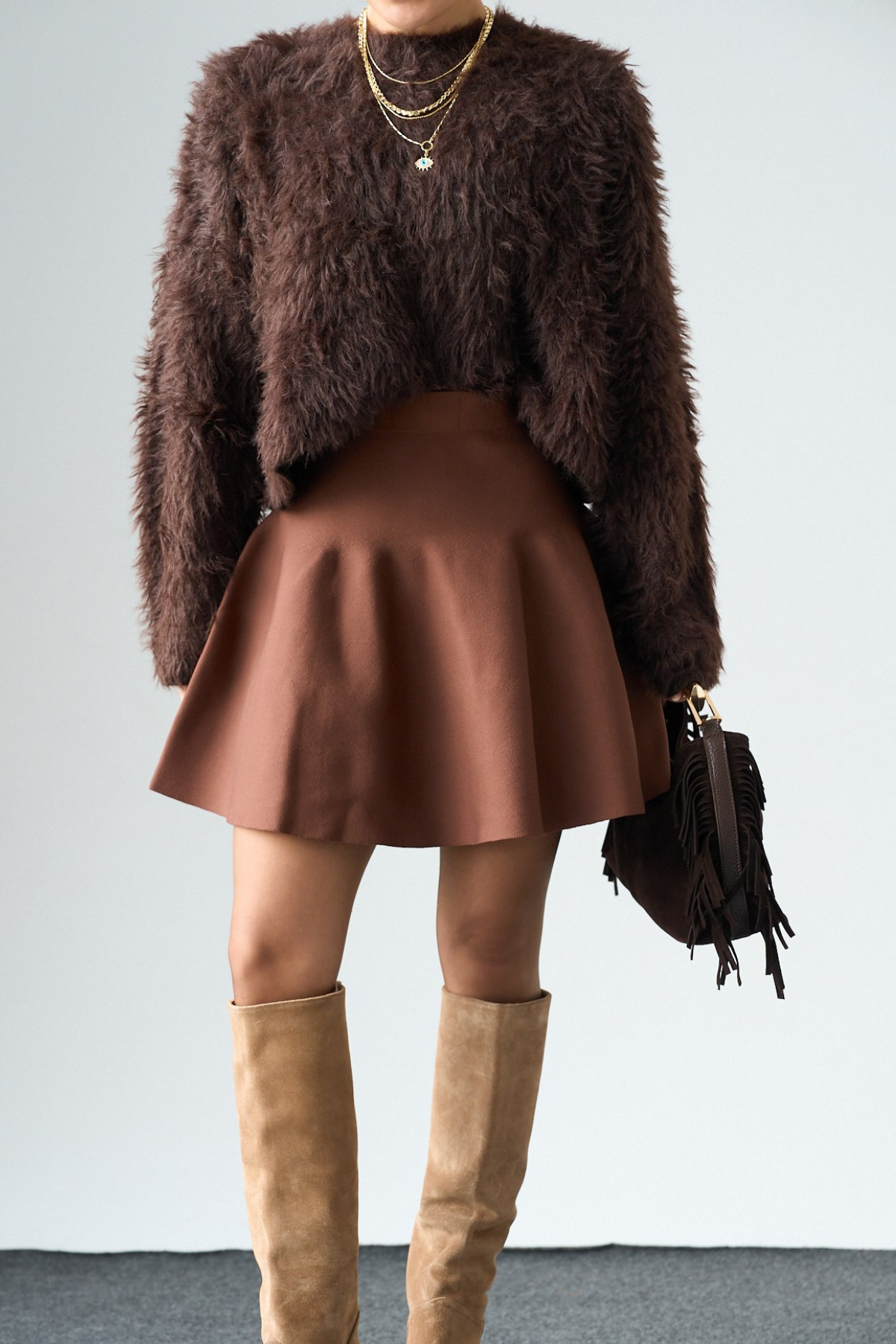 Kadın Volanlı Mini Etek