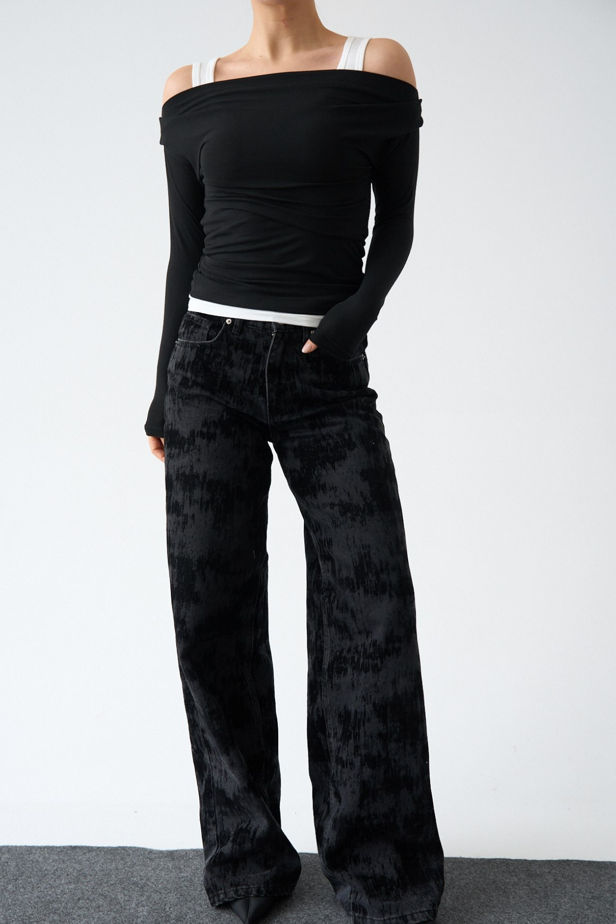 Kadın Çift Katman Askılı Bluz